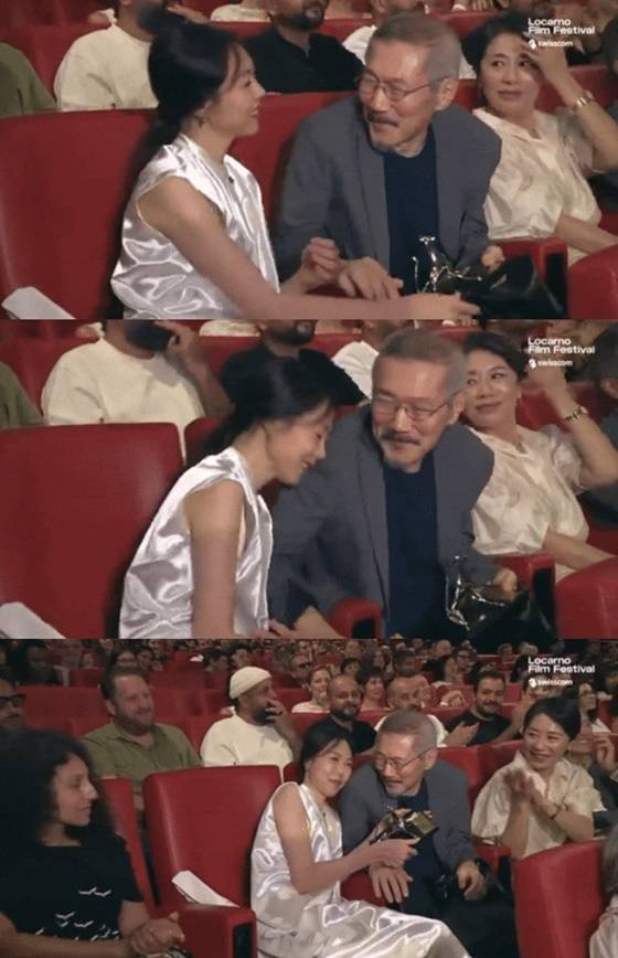 김민희 로카르노국제영화제 최우수연기상 수상 홍상수/사진=유튜브