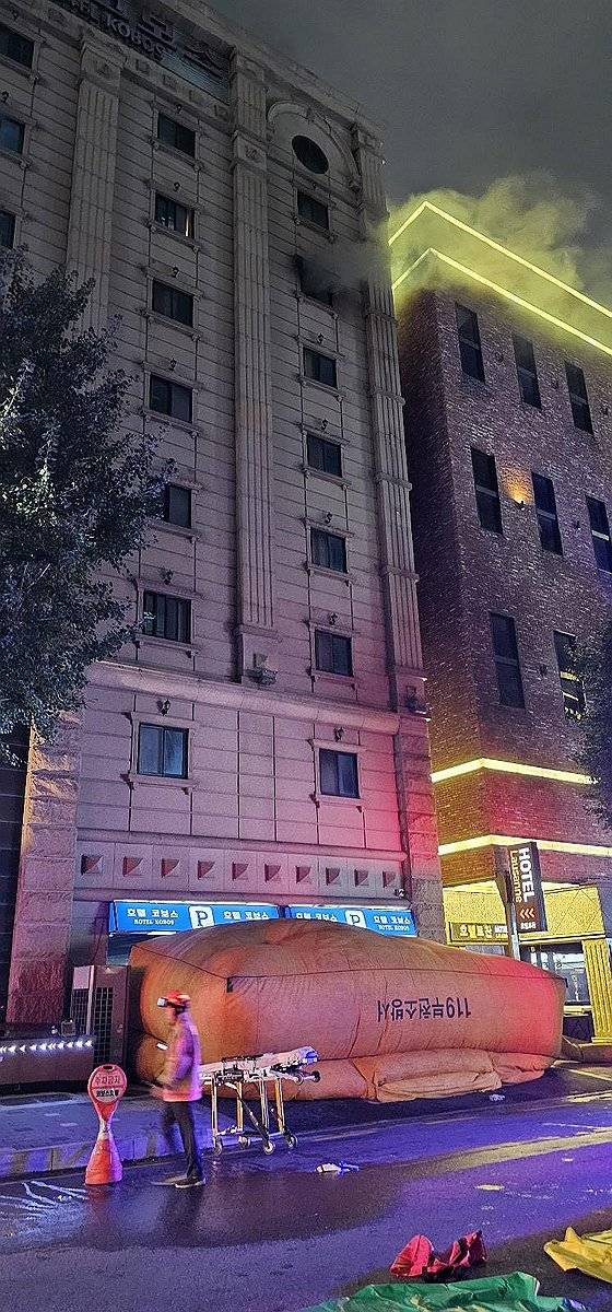 부천 호텔 화재 [독자 제공. 재판매 및 DB 금지]