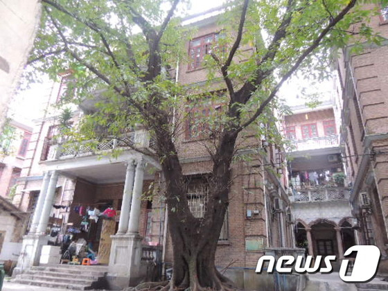 부산의 독립유공자 후손 청년 등으로 구성되는 부산광복원정대가 오는 24일 중국으로 출국한다. 대한민국임시정부가 1938년 7월22일부터 9월19일까지 중국 광저우(廣州)에서 사용한 청사 자리의 현재 모습. (외교부 제공) 2017.2.28/뉴스1