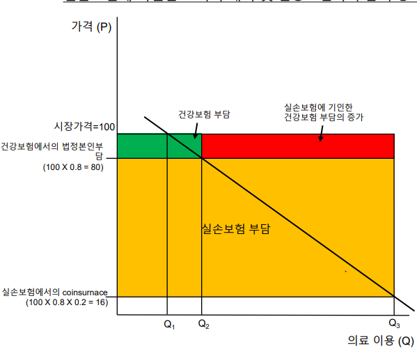 의료비용의 실손보험 부담율ⓒ연세대 의료·복지연구소