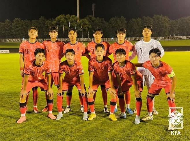 남자 U-18 대표팀 [대한축구협회 홈페이지 캡처. 재판매 및 DB 금지]