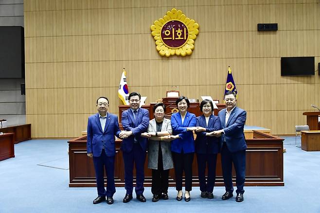 광주시의회, 5개 구의회 의장과 간담회 [광주시의회 제공. 재판매 및 DB 금지]