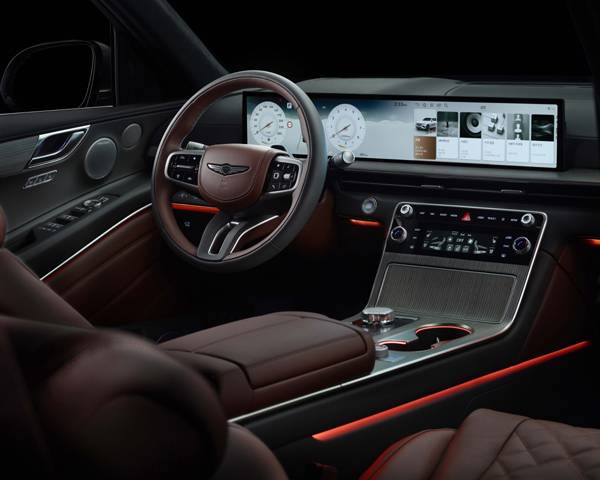 제네시스 GV80 내부.