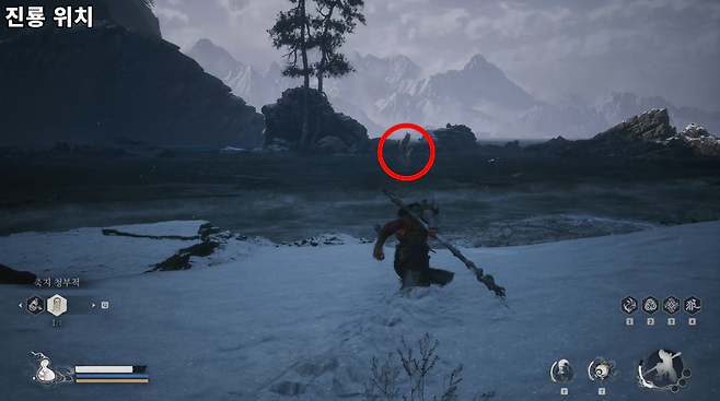 - 해당 위치에서 진룡 보스를 확인할 수 있다