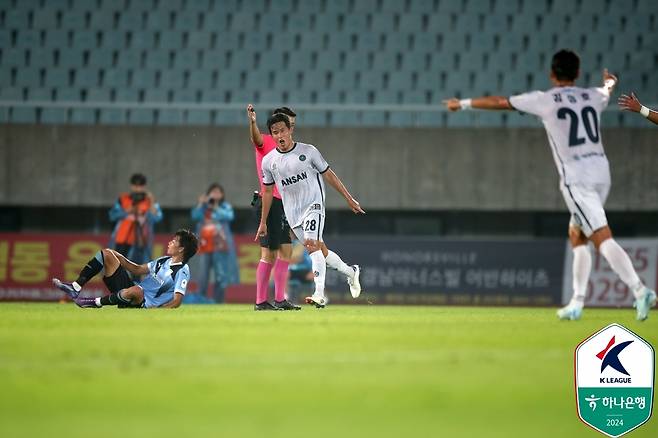 안산이 천안을 3-2로 꺾었다.(한국프로축구연맹 제공)