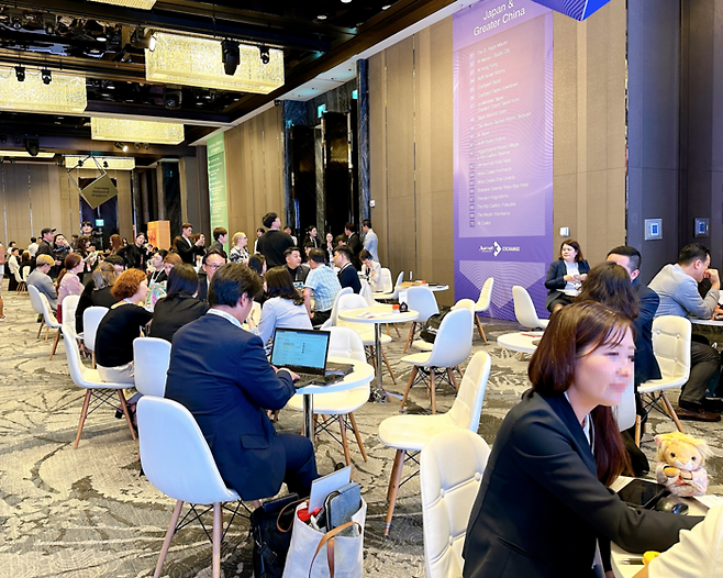 메리어트 더 익스체인지 행사 / 사진=권효정 기자