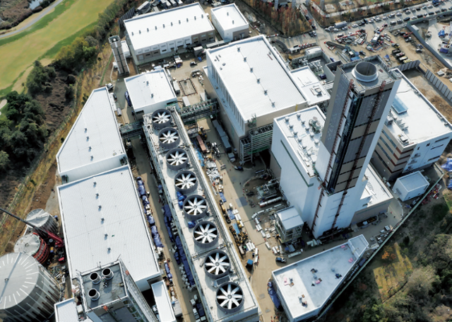 나래에너지서비스가 운영하는 위례열병합발전소 전경. SK E&S 제공