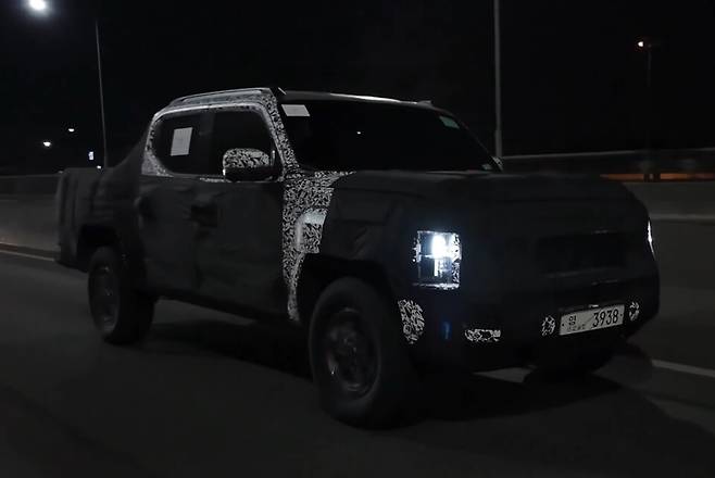 사진 : 기아 타스만 테스트카 (출처=Shorts Car)