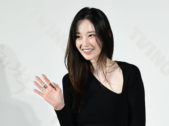 27일 서울 CGV용산에서 열린 티빙 오리지널 시리즈 '우씨왕후' 제작발표회에서 포즈를 취하고 있는 전종서. /송정헌 스포츠조선 기자