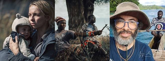 제3회 하나뿐인 지구영상제 출품작인 디 엔드 위 스타트 프롬(왼쪽부터), 투르카나족의 기후 전쟁, 기후 과학자의 특별한 탄소 여행의 한 장면.(하나뿐인 지구영상제 제공)