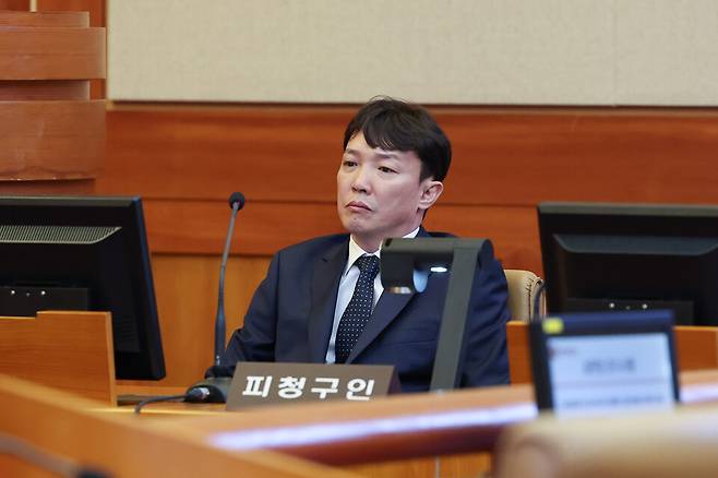 서울 종로구 헌법재판소에서 출석한 이정섭 검사 ⓒ연합뉴스