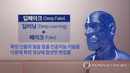 딥페이크(CG) [연합뉴스TV 제공]