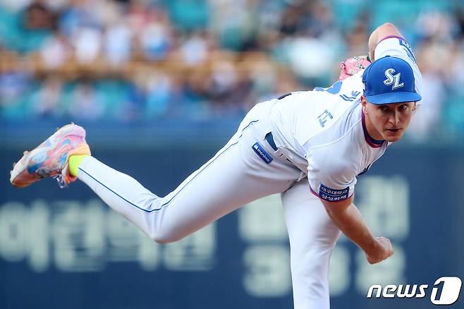 삼성 라이온즈 시절의 데이비드 뷰캐넌. 2023.7.1/뉴스1 ⓒ News1 공정식 기자