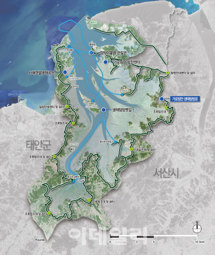 충남도의 가로림만 종합구상도. (사진=충남도 제공)