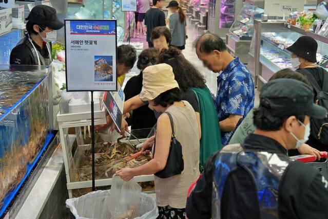 롯데마트 제타플렉스 잠실점 수산 매장 전경. (제공=롯데마트)