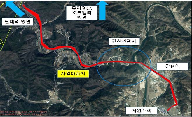 부지형상(참고용) [한국철도공단]