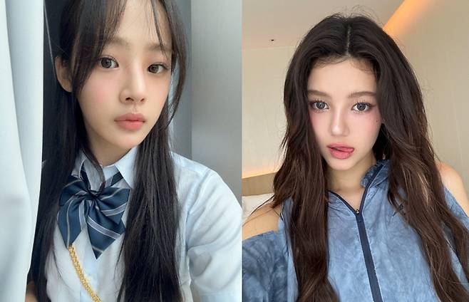 뉴진스 민지와 다니엘. 뉴진스 공식 X 캡처