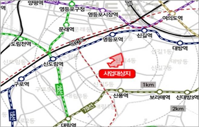 서울 신길15 도심복합지구 위치  [국토교통부 제공. 재판매 및 DB 금지]