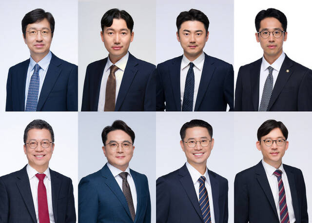 윗줄 좌측부터 정성구, 김영진, 강련호, 최성국 변호사, 아랫줄 좌측부터 정지원, 이주환 고문, 장정상, 박동현 전문위원/ /법무법인 세종 제공