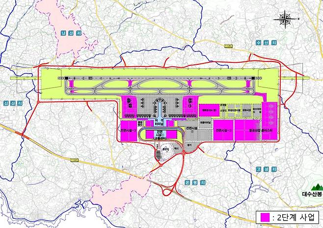 제주 제주2공항 평면도.(국토교통부 제공)