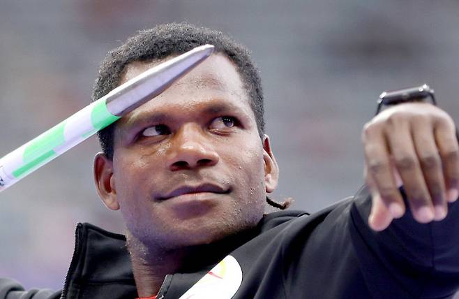 Ken Kahu of Vanuatu, who competed in the F64 final of the men‘s javelin throw at the Paris Paralympic Games. Courtesy of the Paris Paralympics