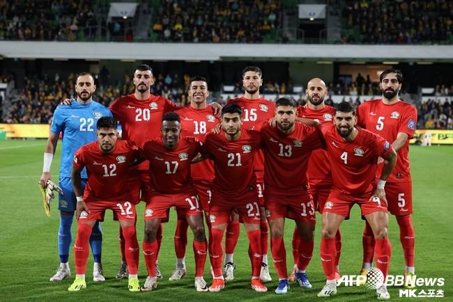 팔레스타인 대표팀. 사진=ⓒAFPBBNews = News1