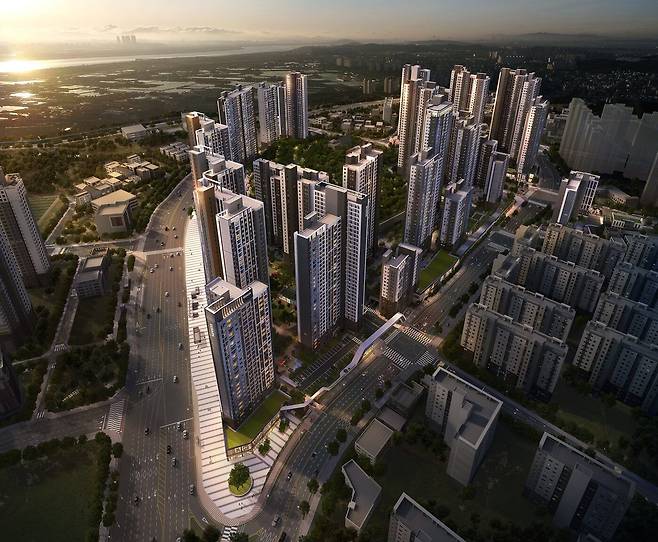 한강 수자인 오브센트 조감도/한양 제공