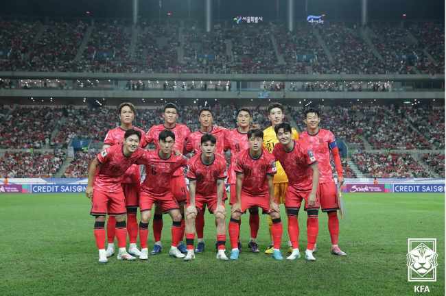 한국 축구대표팀. 사진=대한축구협회