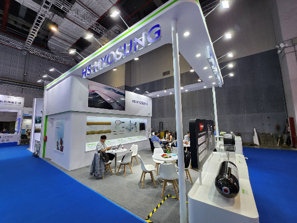 차이나 컴포짓 엑스포(China Composites Expo 2024)’에 참가한 HS효성첨단소재의 탄소섬유 브랜드 ‘탄섬(TANSOME®)’ /사진제공=HS효성