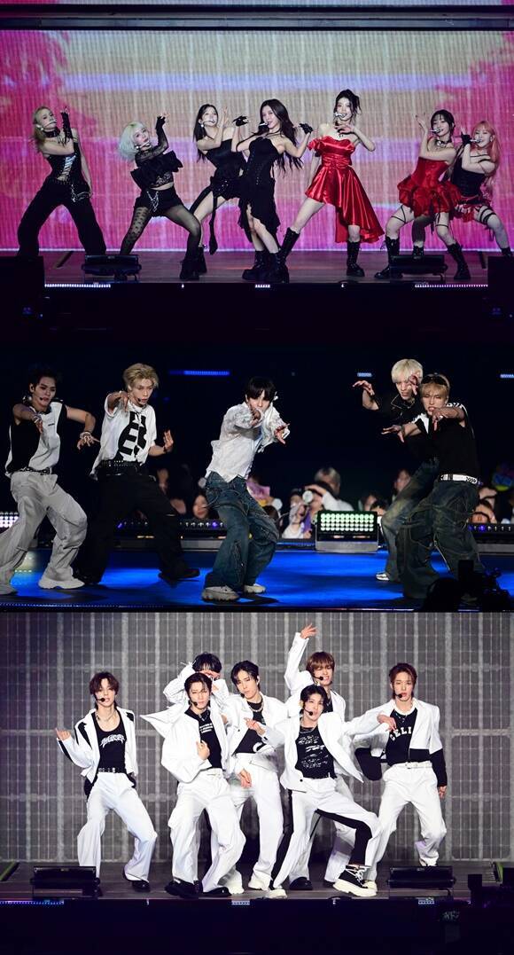 케플러 엔싸인 넥스지(위쪽부터)는 '2024 더팩트 뮤직 어워즈' 첫째 날 멋진 커버 무대를 선보이며 축제를 더욱 풍성하게 만들었다. /TMA 조직위