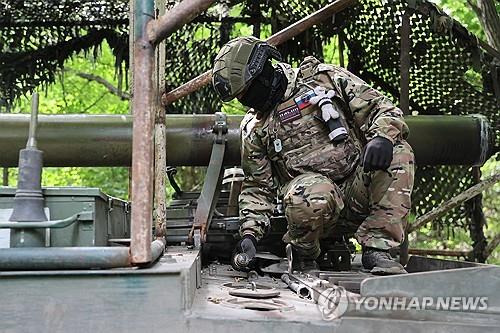 우크라이나 동부 도네츠크의 러시아군 [타스 연합뉴스 자료 사진. 재판매 및 DB 금지]