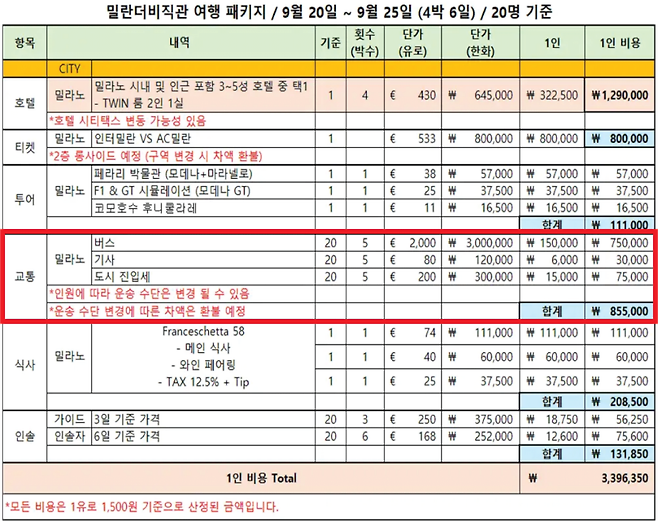 image.png 이스타 TV 버스 한대 대절 관련 교통비만 5일에 1700만원???