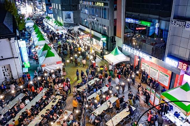 지난해 첫 선을 보인 원주만두축제 현장. 원주시 제공