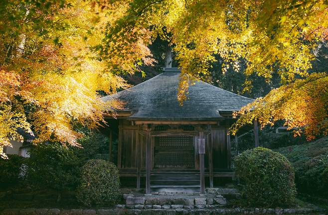 오하라 곳곳에 사찰이 있다