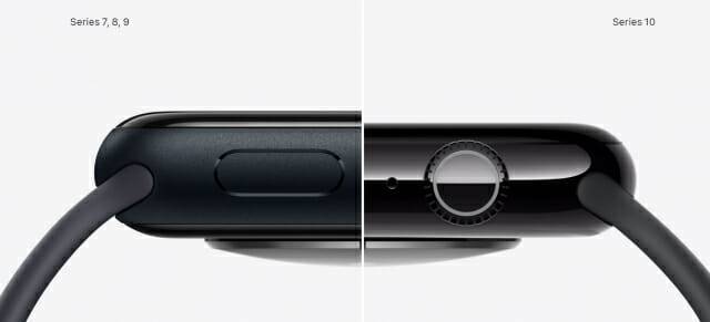 애플워치 두께 비교 (사진=애플)
