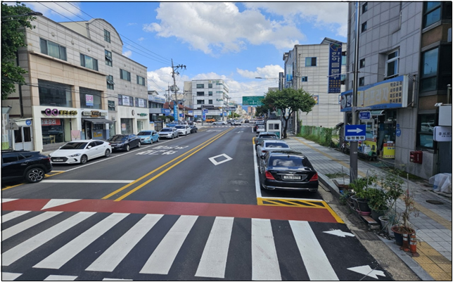 홍천군이 홍천읍내 도시계획도로에 대한 도로 환경 개선사업을 추진하고 있다. 홍천군 제공