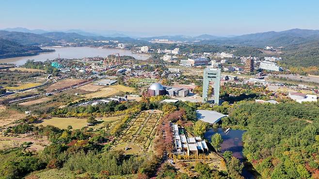 경주보문관광단지 전경. 경북문화관광공사 제공