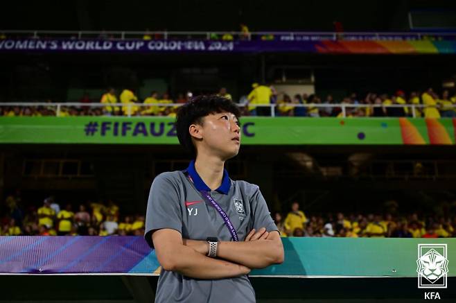 박윤정 U-20 여자 축구대표팀 감독. 사진=KFA