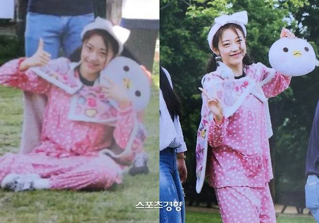 시그니처 멤버 지원의 학창시절 모습. 온라인커뮤니티 캡처