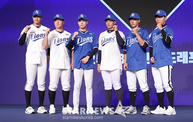 11일 2025 KBO 신인 드래프트에서 삼성의 지명을 받은 신인 선수들. /사진=김진경 대기자