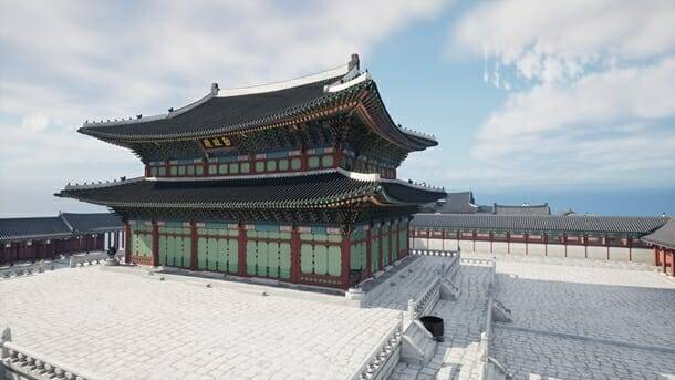 국가유산청이 디지털서비스 3D 에셋으로 공개한경복궁 모습.