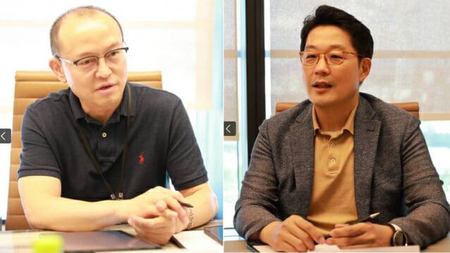 방승현 오리엔텀 대표(왼쪽)와 엄상윤 IDQ 대표.