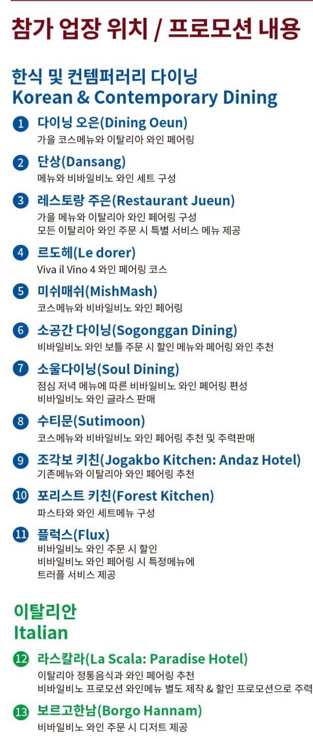 비바 일 비노 참여 업장.&nbsp;