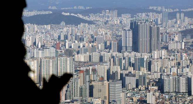 서울 남산타워에서 바라본 아파트. 사진은 기사 내용과 직접적인 관련이 없음. 사진=한국경제신문