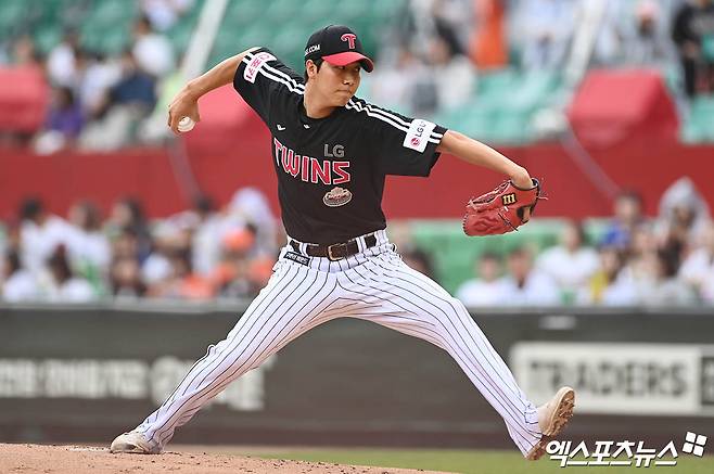 인천 SSG랜더스필드에서 열린 '2024 신한 SOL Bank KBO 올스타 프라이데이' 퓨처스 올스타전 남부와 북부의 경기, 2회말 북부 이믿음이 역투하고 있다. 엑스포츠뉴스DB