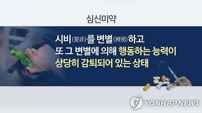 심신미약이란(CG) [연합뉴스TV 제공]