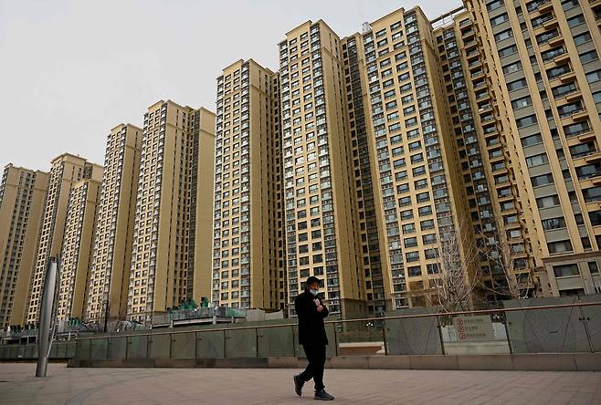 중국 부동산 개발업체 에버그란데가 베이징에 건설한 주택 단지. / AFP 연합뉴스