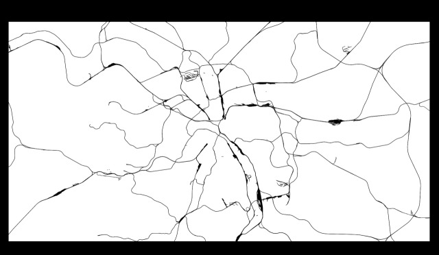 ▲지도 1 파리 주변의 철도망, 2024년. 도시철도(metro) 제외. Openstreetmap의 데이터를 QGIS로 추출. ⓒ전현우