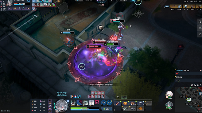 - 체력이 낮은 적 실험체를 빠르게 처치할 수 있는 궁극기를 보유했습니다