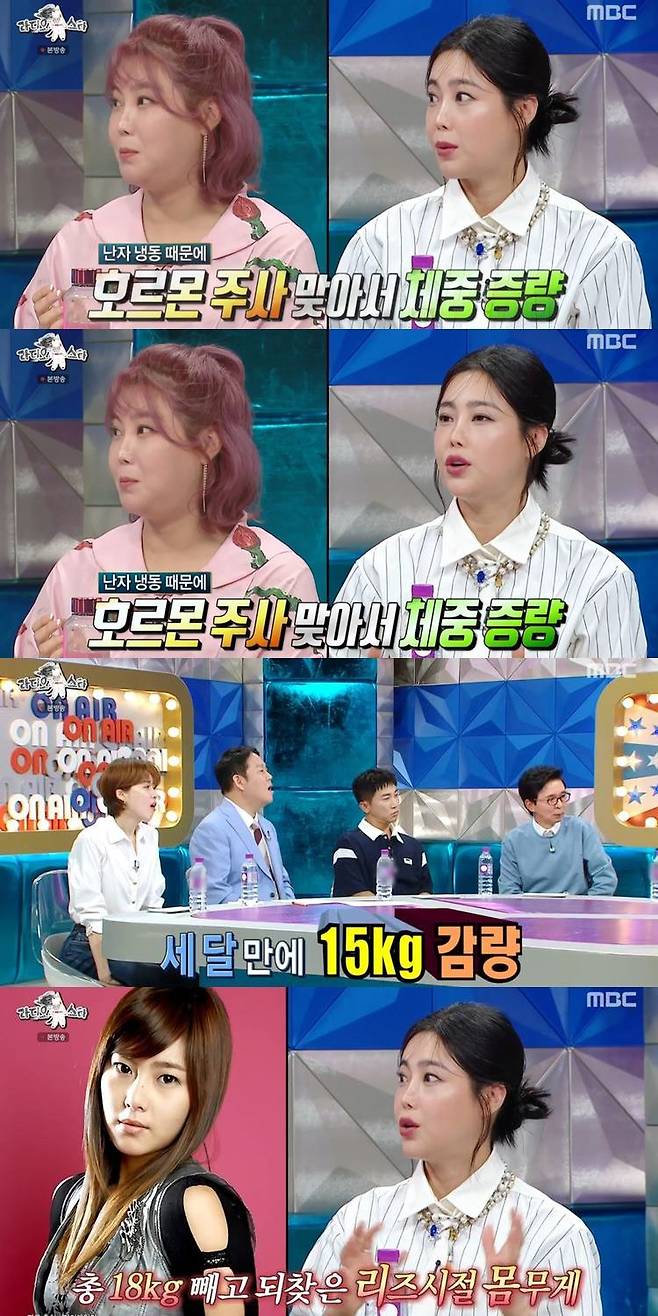 사진= MBC 예능 프로그램 ‘라디오스타’ 방송 캡처.